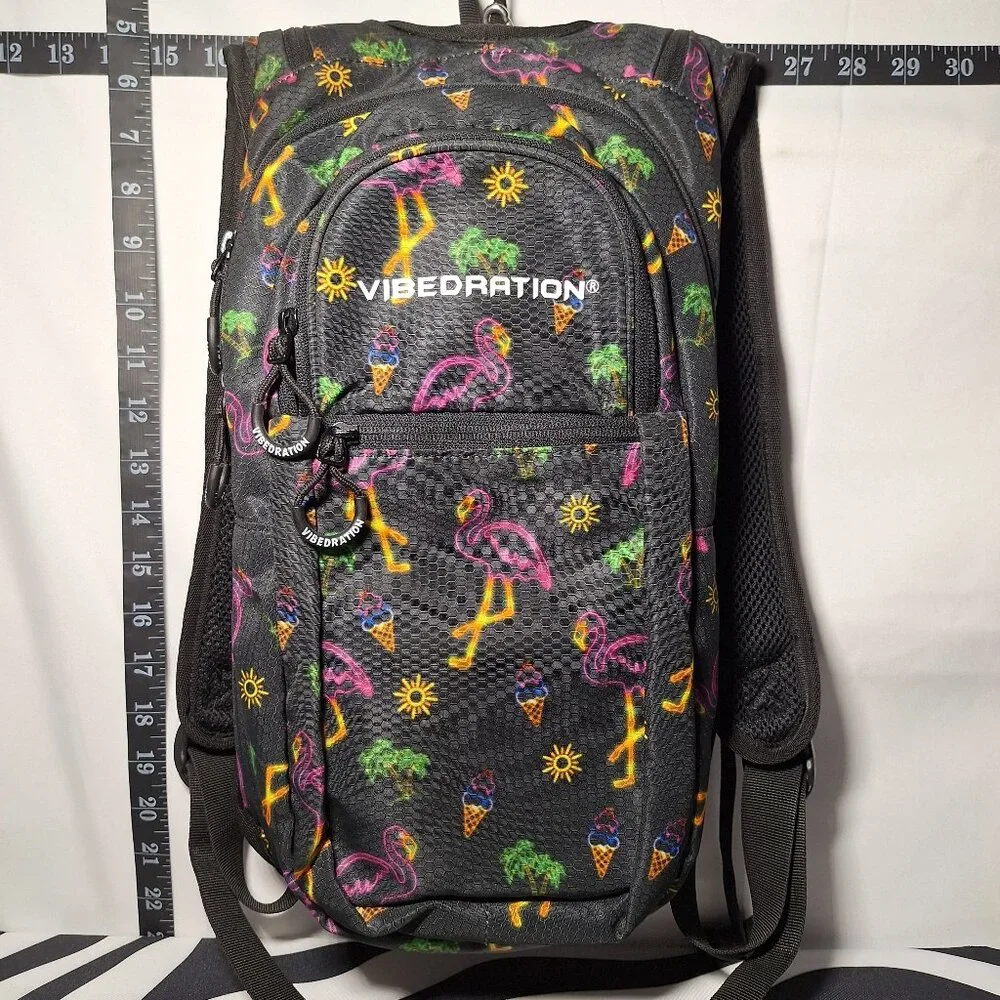 Vibedration Hydration Backpack w/o bladder - Neon Tropical - Used